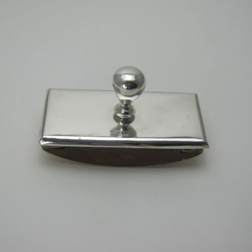 very plain smart looking silver blotter - CATEGORY: ANTIQUE SILVER - DATED 1910