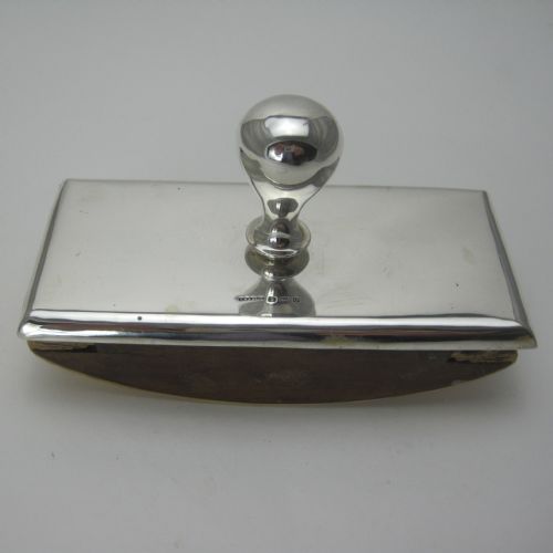 VERY PLAIN SMART LOOKING SILVER BLOTTER - ADDITIONAL PHOTO 1