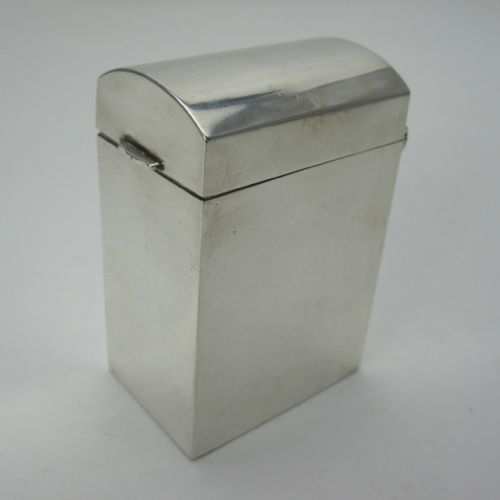 EDWARDIAN RECTANGULAR SILVER PLAYING CARD BOX - ADDITIONAL PHOTO 1