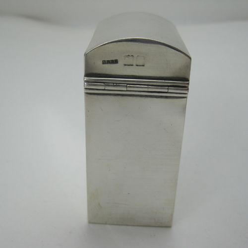 EDWARDIAN RECTANGULAR SILVER PLAYING CARD BOX - ADDITIONAL PHOTO 3