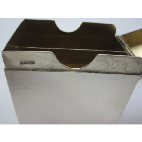 EDWARDIAN RECTANGULAR SILVER PLAYING CARD BOX - ADDITIONAL PHOTO 4