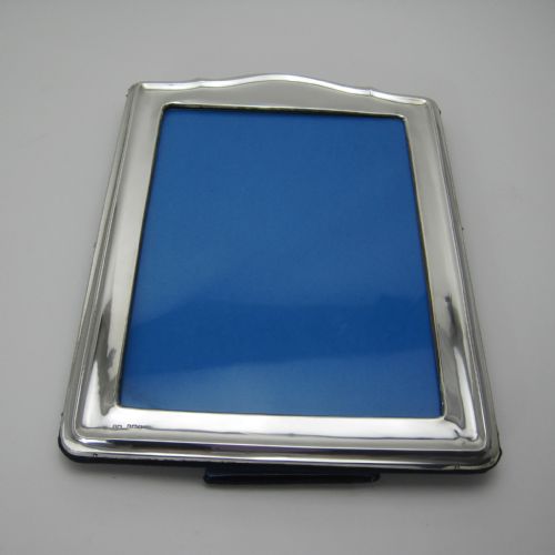 SMART PLAIN LARGE SILVER PHOTO FRAME WITH BLUE VELVET BACK - ADDITIONAL PHOTO 4