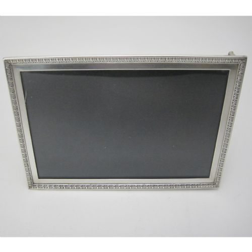 EDWARDIAN CHESTER SILVER PHOTO FRAME WITH EGG AND DART BORDER - ADDITIONAL PHOTO 1