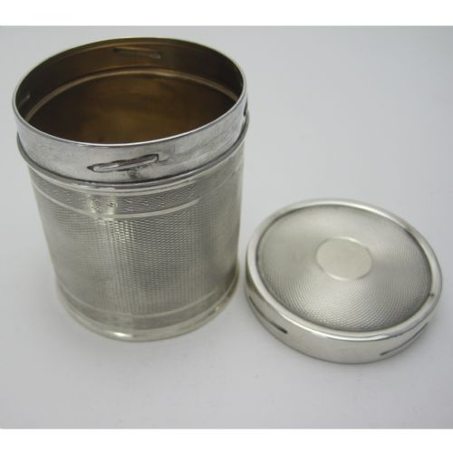 UNUSUAL MAPPIN WEBB SILVER DRESSING TABLE JAR - ADDITIONAL PHOTO 2
