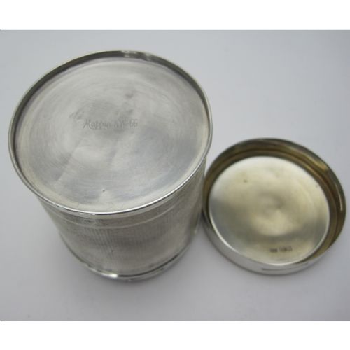 UNUSUAL MAPPIN WEBB SILVER DRESSING TABLE JAR - ADDITIONAL PHOTO 4