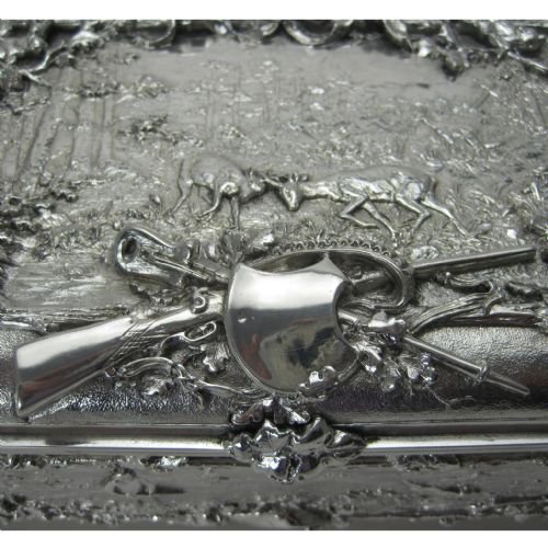 VICTORIAN ELECTRO FORMED LARGE SILVER PLATED JEWELLERY CASKET BOX - ADDITIONAL PHOTO 1