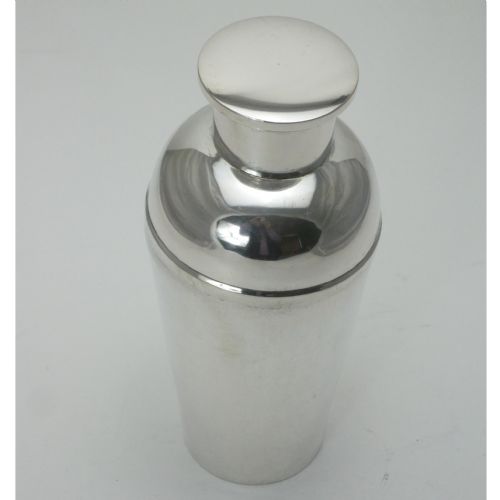 CONTINENTAL 800 GRADE ART DECO STYLE SILVER COCKTAIL SHAKER - ADDITIONAL PHOTO 1