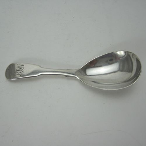 william bateman georgian silver tea caddy spoon - CATEGORY: ANTIQUE SILVER - DATED 1930