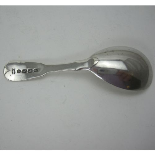 WILLIAM BATEMAN GEORGIAN SILVER TEA CADDY SPOON - ADDITIONAL PHOTO 3