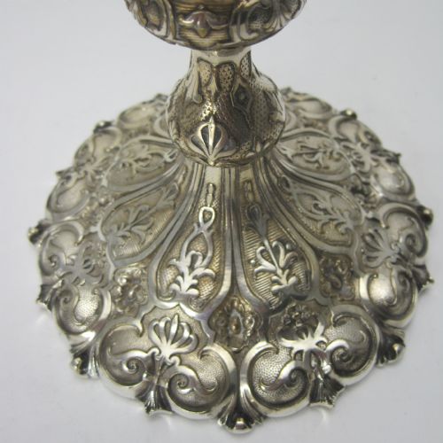 PAIR OF GOOD QUALITY CAST ELKINGTON MASON CO SILVER PLATED CANDLESTICKS - ADDITIONAL PHOTO 2