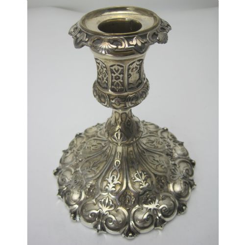 PAIR OF GOOD QUALITY CAST ELKINGTON MASON CO SILVER PLATED CANDLESTICKS - ADDITIONAL PHOTO 5