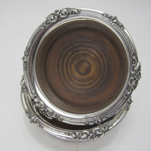 PAIR OF OLD SHEFFIELD PLATE GEORGE III COASTERS - ADDITIONAL PHOTO 2