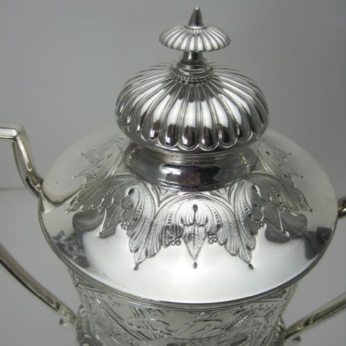 IMPRESSIVE VICTORIAN SILVER PLATED TROPHY CUP AND COVER - ADDITIONAL PHOTO 2