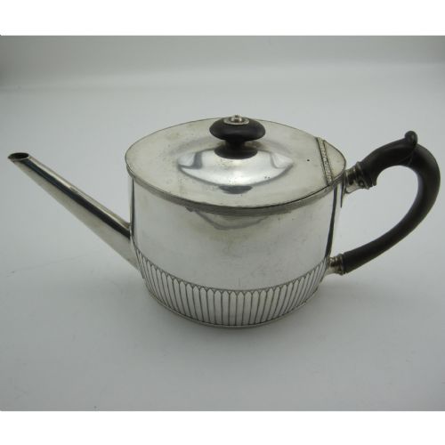 unusual georgian old sheffield plate argyle style tea pot - CATEGORY: ANTIQUE SILVER - DATED 1800