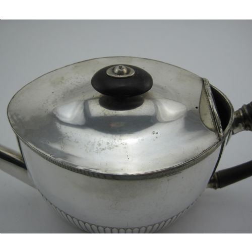UNUSUAL GEORGIAN OLD SHEFFIELD PLATE ARGYLE STYLE TEA POT - ADDITIONAL PHOTO 1