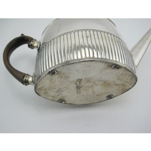 UNUSUAL GEORGIAN OLD SHEFFIELD PLATE ARGYLE STYLE TEA POT - ADDITIONAL PHOTO 6