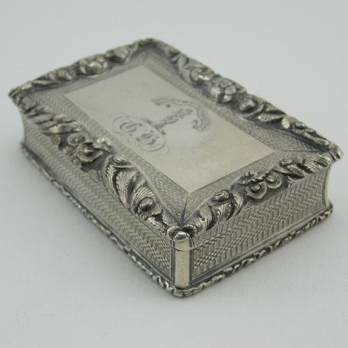 SUPERB QUALITY NATHANIEL MILLS SILVER TABLE SNUFF BOX - ADDITIONAL PHOTO 7