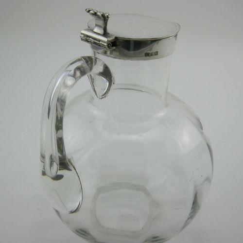 PLAIN HUKIN HEATH SILVER PLATED CLARET JUG - ADDITIONAL PHOTO 2