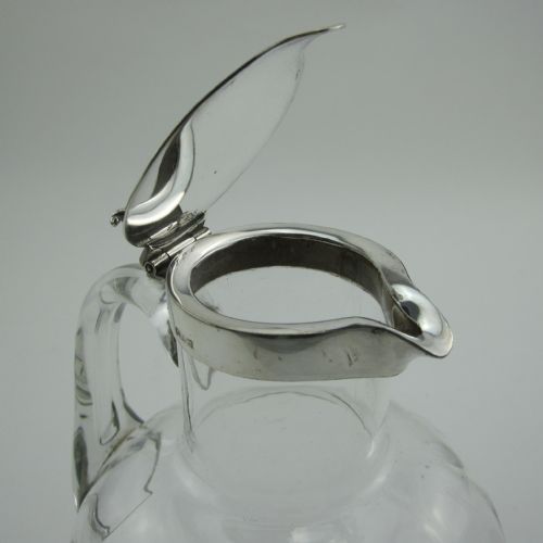 PLAIN HUKIN HEATH SILVER PLATED CLARET JUG - ADDITIONAL PHOTO 3