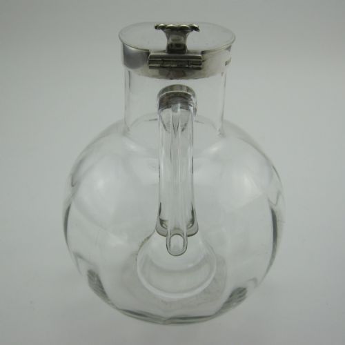 PLAIN HUKIN HEATH SILVER PLATED CLARET JUG - ADDITIONAL PHOTO 4