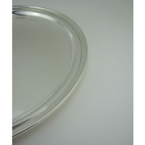 SMART VERY PLAIN VINTAGE TIFFANY CO STERLING SILVER SALVER - ADDITIONAL PHOTO 1
