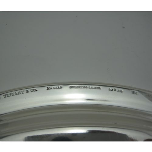 SMART VERY PLAIN VINTAGE TIFFANY CO STERLING SILVER SALVER - ADDITIONAL PHOTO 2