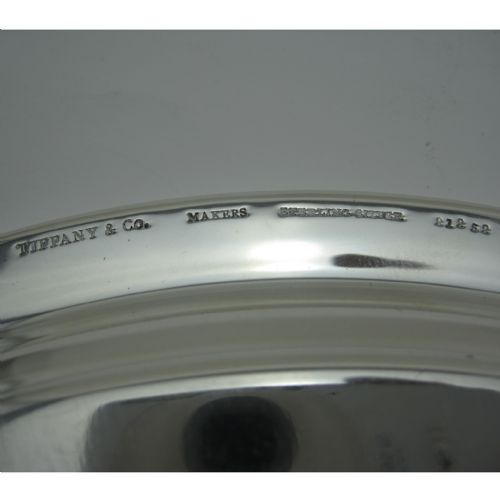 SMART VERY PLAIN VINTAGE TIFFANY CO STERLING SILVER SALVER - ADDITIONAL PHOTO 4