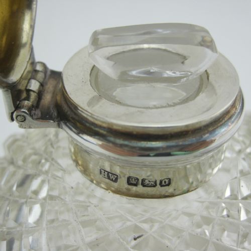 EDWARDIAN ART NOUVEAU STYLE SILVER PERFUME BOTTLE - ADDITIONAL PHOTO 3