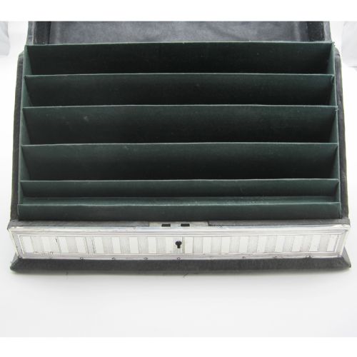 SMART WILLIAM COMYNS EDWARDIAN SILVER DESK STATIONERY BOX - ADDITIONAL PHOTO 4