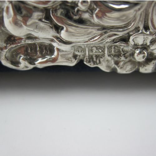 DECORATIVE EDWARDIAN RECTANGULAR SILVER PHOTO FRAME - ADDITIONAL PHOTO 3