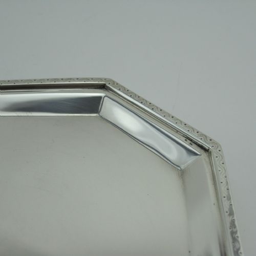 SMART PLAIN GOOD QUALITY SILVER SALVER WITH PLAIN FACE - ADDITIONAL PHOTO 1