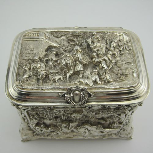 DECORATIVE RECTANGULAR ELECTRO FORMED JEWELLERY OR TRINKET BOX - ADDITIONAL PHOTO 1
