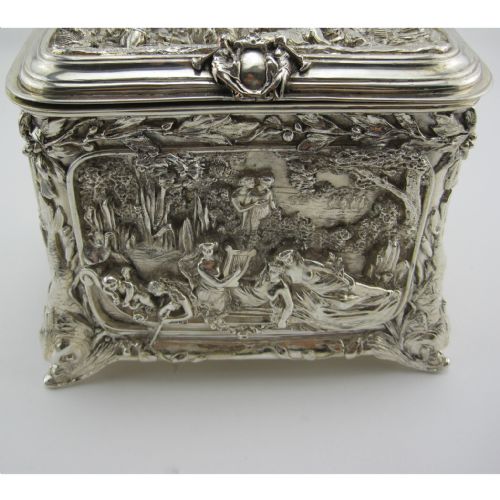 DECORATIVE RECTANGULAR ELECTRO FORMED JEWELLERY OR TRINKET BOX - ADDITIONAL PHOTO 2