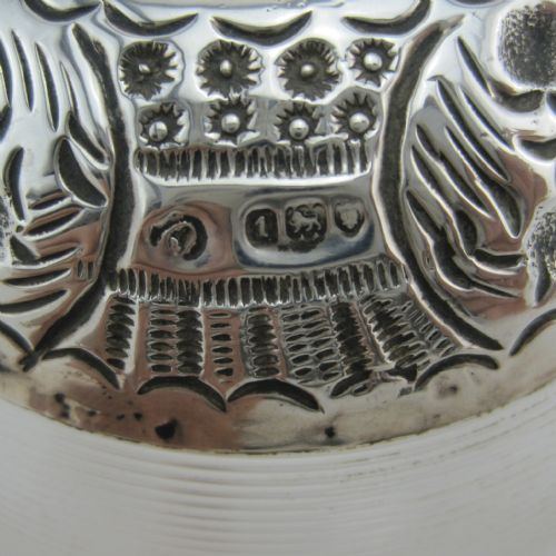 EDWARDIAN SILVER AND GLASS MATCH STRIKER - ADDITIONAL PHOTO 3