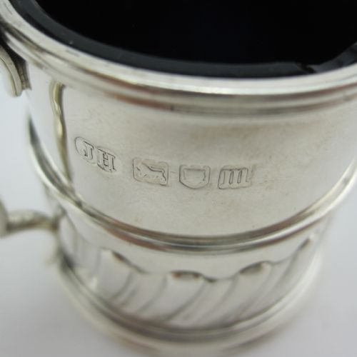 PAIR OF HANDSOME EDWARDIAN SILVER MUSTARD POTS - ADDITIONAL PHOTO 4