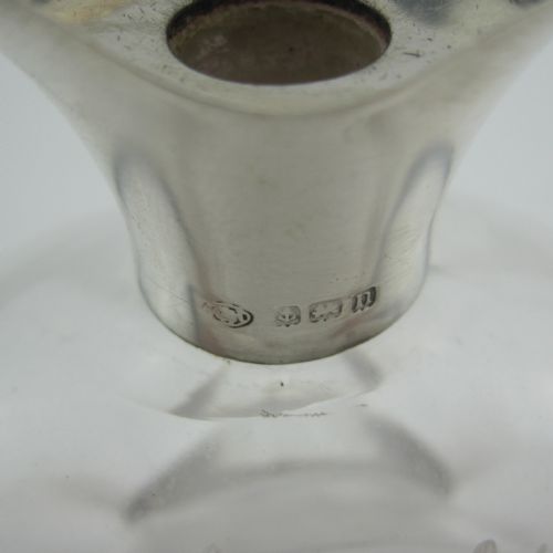 UNUSUAL NOVELTY SILVER AND GLASS WHISKEY NOGGIN DECANTER - ADDITIONAL PHOTO 3