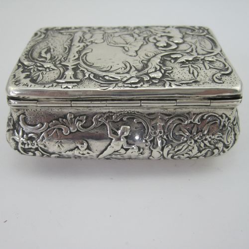LATE VICTORIAN DUTCH STERLING SILVER BOX - ADDITIONAL PHOTO 2