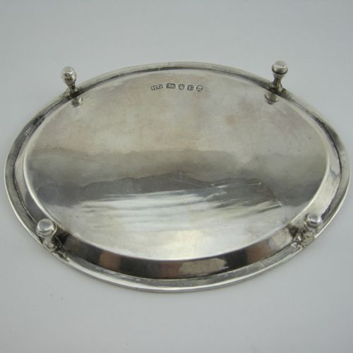 GOOD QUALITY GEORGIAN SILVER SALVER OR TEA POT STAND - ADDITIONAL PHOTO 3