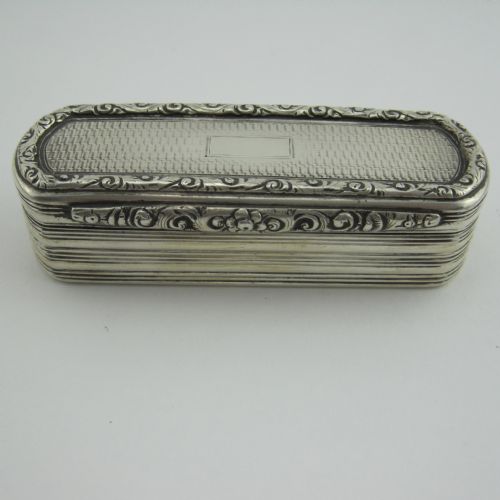 GOOD QUALITY WILLIAM IV SILVER SNUFF BOX - ADDITIONAL PHOTO 2