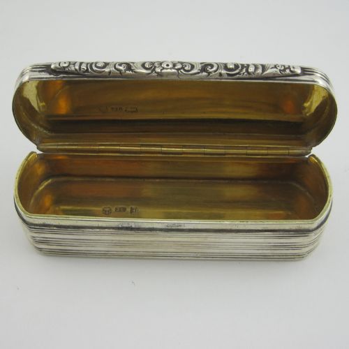GOOD QUALITY WILLIAM IV SILVER SNUFF BOX - ADDITIONAL PHOTO 4