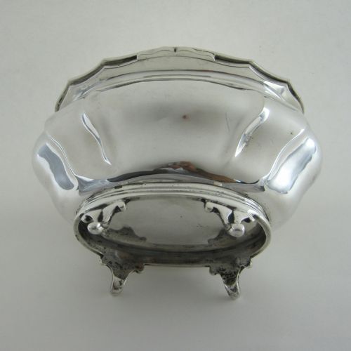 LARGE FLUTED BOMBE SHAPED GOOD QUALITY SILVER TEA CADDY - ADDITIONAL PHOTO 5