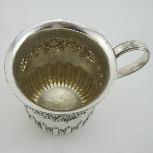 UNUSUAL VICTORIAN SILVER CHILDS OR CHRISTENING MUG - ADDITIONAL PHOTO 2