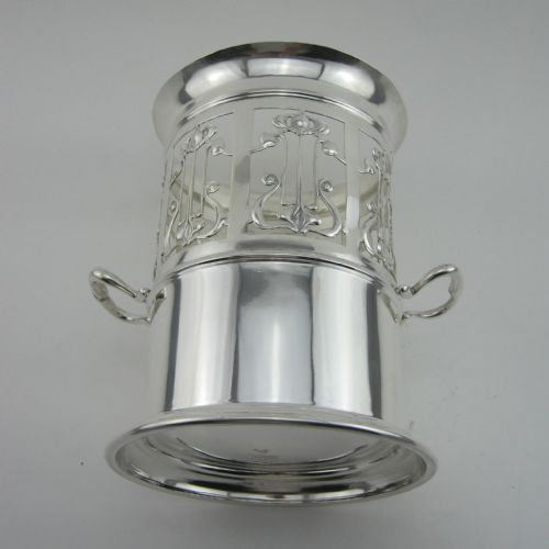 STYLISH ART NOUVEAU SILVER PLATED SODA OR BOTTLE STAND - ADDITIONAL PHOTO 5