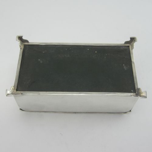 UNUSUAL STERLING SILVER RECTANGULAR TRINKET OR CIGARETTE BOX - ADDITIONAL PHOTO 8