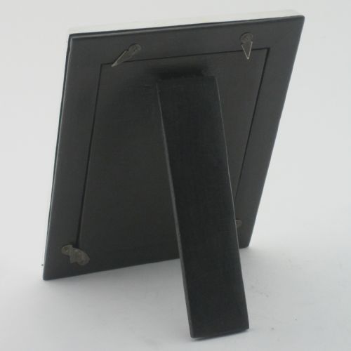 STYLISH STERLING SILVER RECTANGULAR PHOTO FRAME WITH PLAIN BORDER - ADDITIONAL PHOTO 2