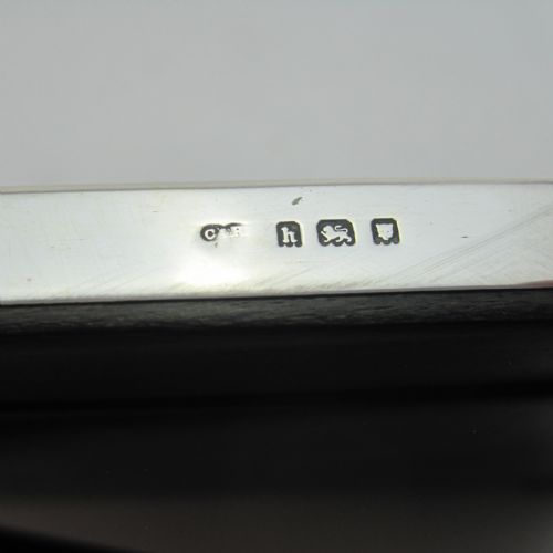 STYLISH STERLING SILVER RECTANGULAR PHOTO FRAME WITH PLAIN BORDER - ADDITIONAL PHOTO 3