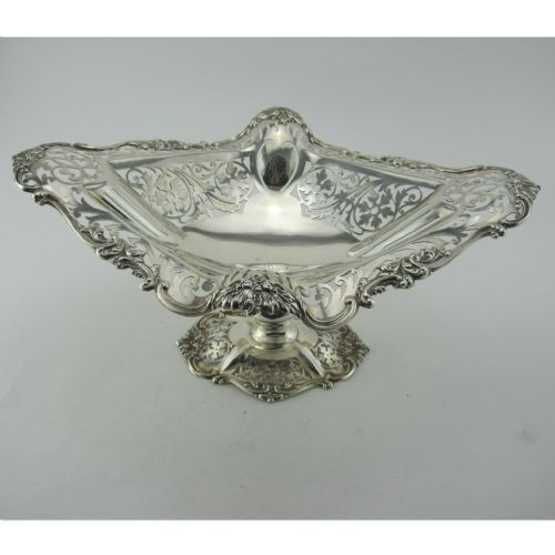 LARGE EDWARDIAN STERLING SILVER TABLE COMPORT OR CENTREPIECE - ADDITIONAL PHOTO 1