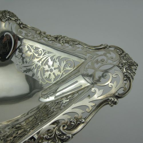 LARGE EDWARDIAN STERLING SILVER TABLE COMPORT OR CENTREPIECE - ADDITIONAL PHOTO 2