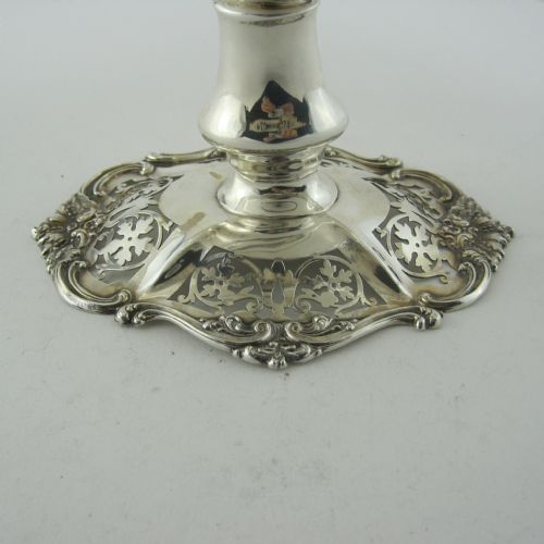 LARGE EDWARDIAN STERLING SILVER TABLE COMPORT OR CENTREPIECE - ADDITIONAL PHOTO 3