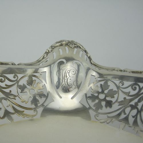 LARGE EDWARDIAN STERLING SILVER TABLE COMPORT OR CENTREPIECE - ADDITIONAL PHOTO 5
